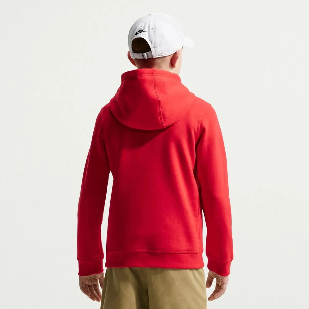 2026-27 USMNT Youth Club Pullover Hoodie University Red/Sail 