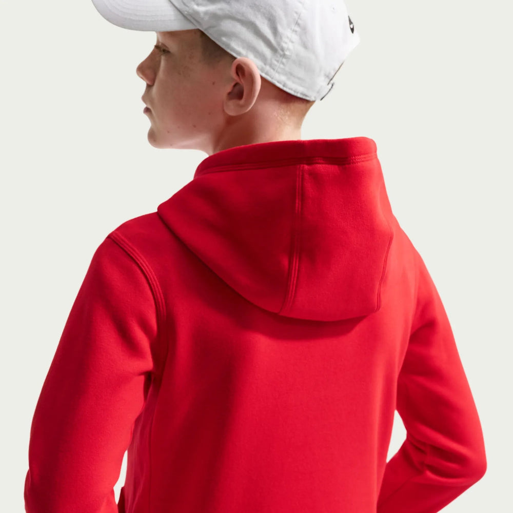 2026-27 USMNT Youth Club Pullover Hoodie University Red/Sail 