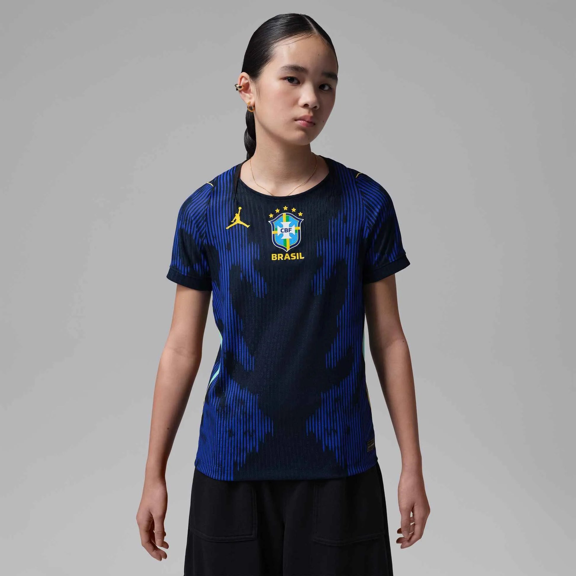 2026-27 Brazil Youth Authentic Away Soccer Jersey Old Royal/Black/P109C 