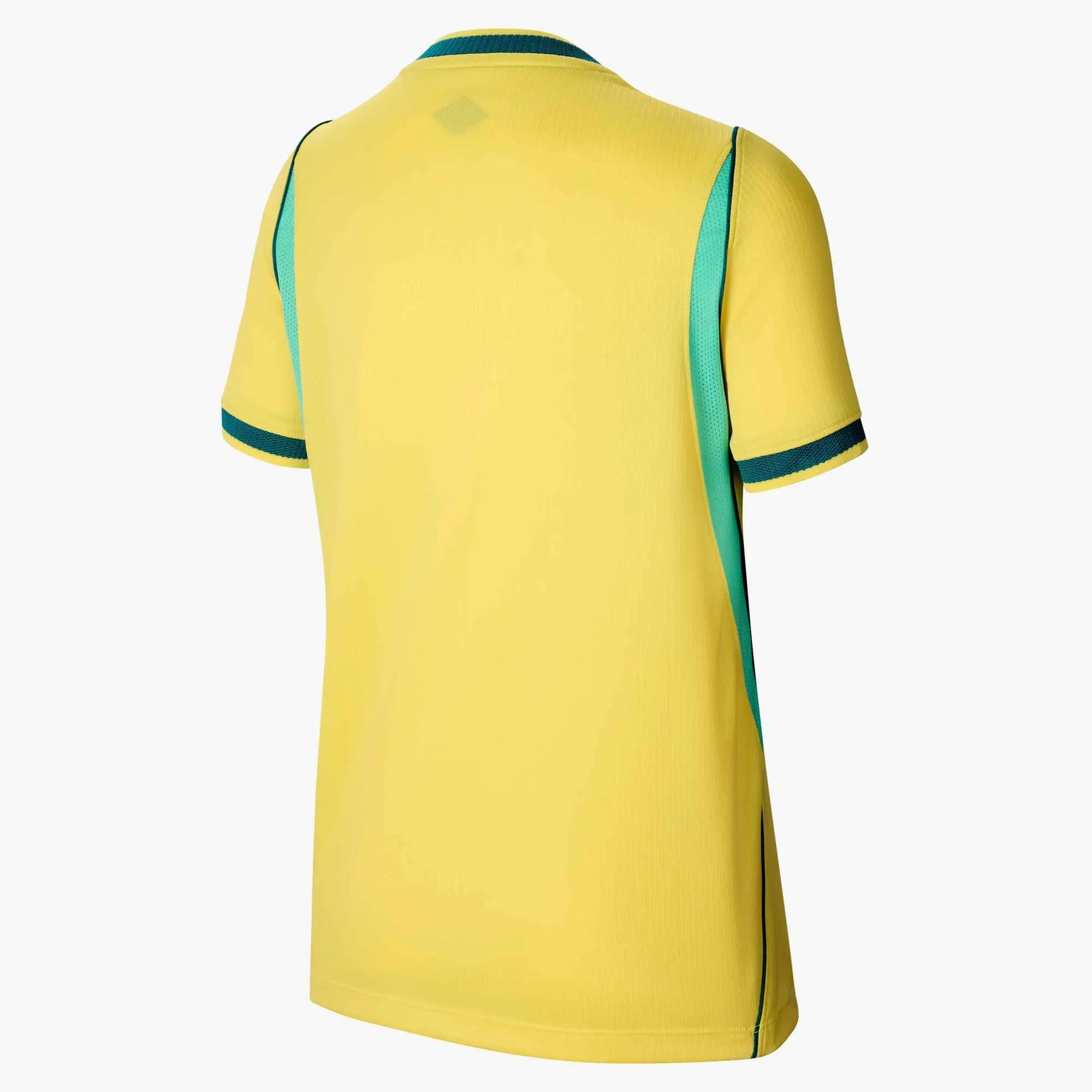 2026-27 Brazil Youth Stadium Home Soccer Jersey Canary/Light Menta/Geode Teal 