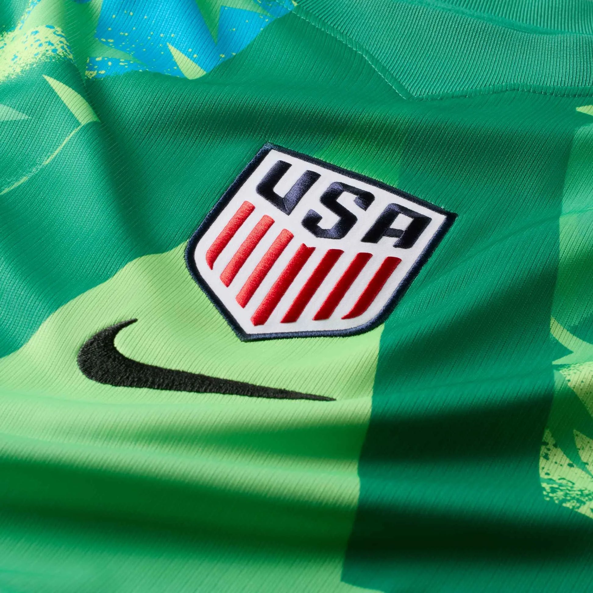 2026-27 USMNT Men's Stadium Goalkeeper Soccer Jersey Stadium Green/Black/Black 