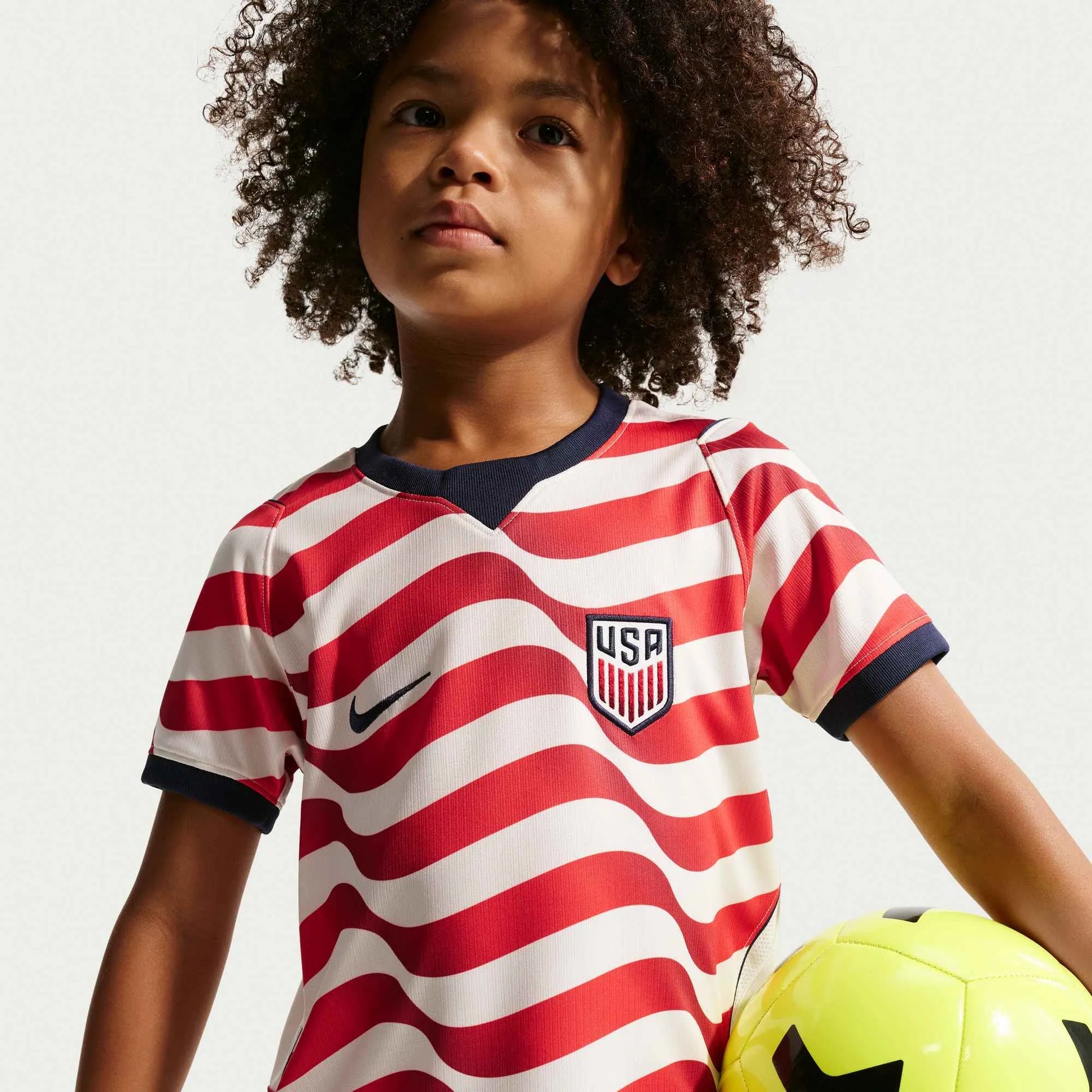 2026-27 USMNT Little Kid's Stadium Home Kit Sail/Midnight Navy/Midnight Navy 