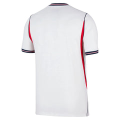2026-27 England Men's Stadium Home Soccer Jersey White/Speed Red/Obsidian/Obsidian 