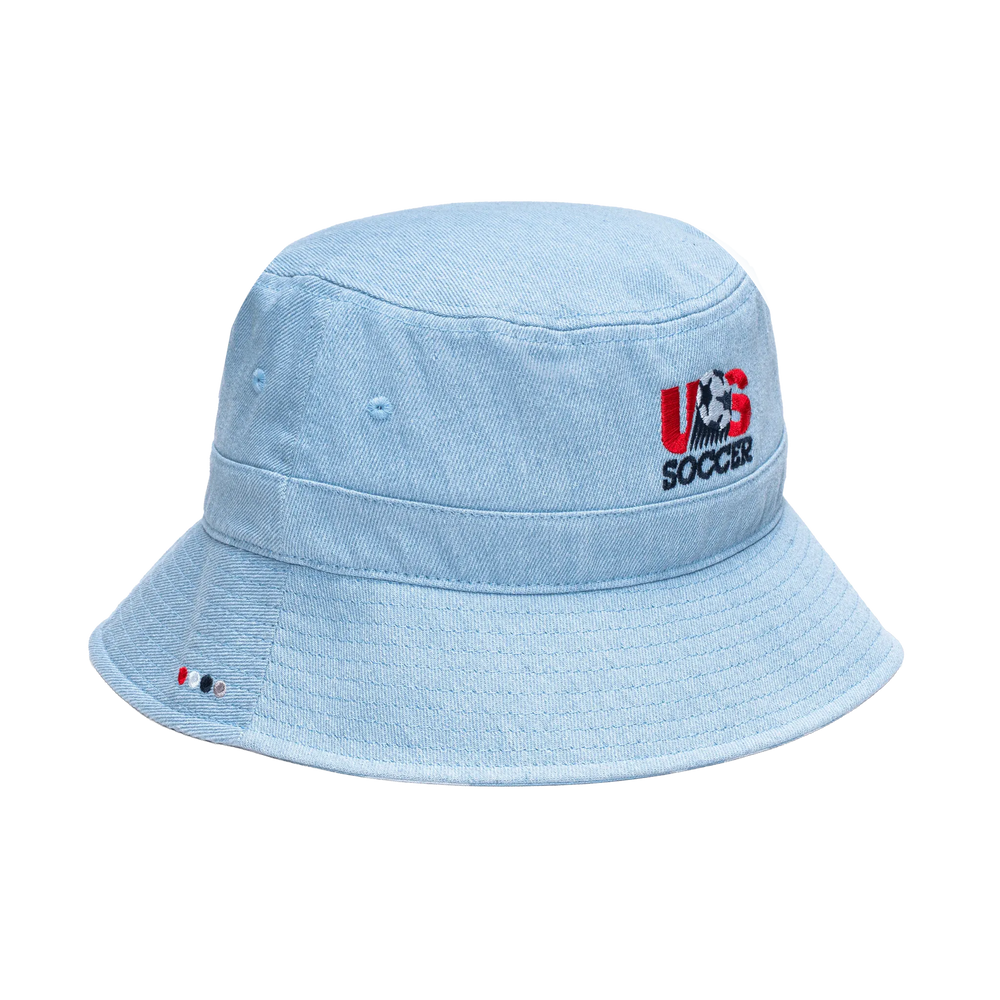 Fan Ink Collection USA Soccer "Making History" Bucket Hat Light Blue 
