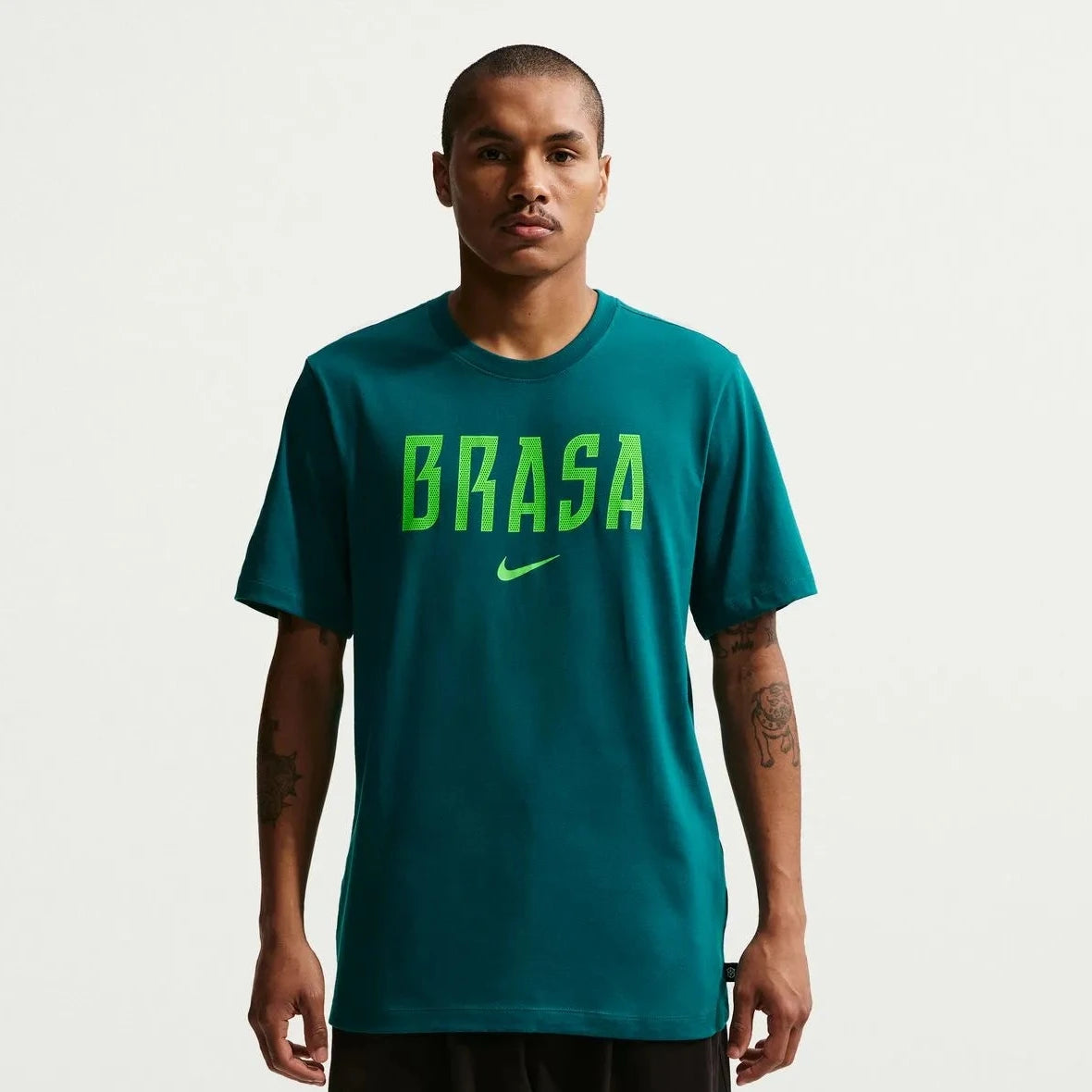 2026-27 Brazil Men's Wordmark Tee Geode Teal 