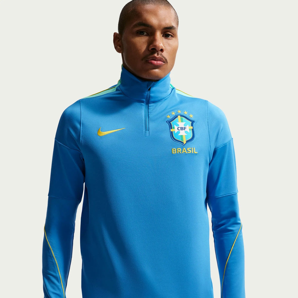 2026-27 Brazil Men's Strike Drill Top Light Photo Blue/Light Menta/Midwest Gold 