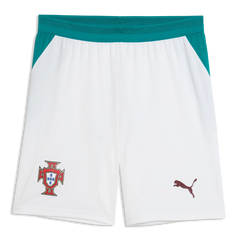 2026-27 Portugal Men's Stadium Away Shorts Puma White-Green Lagoon 