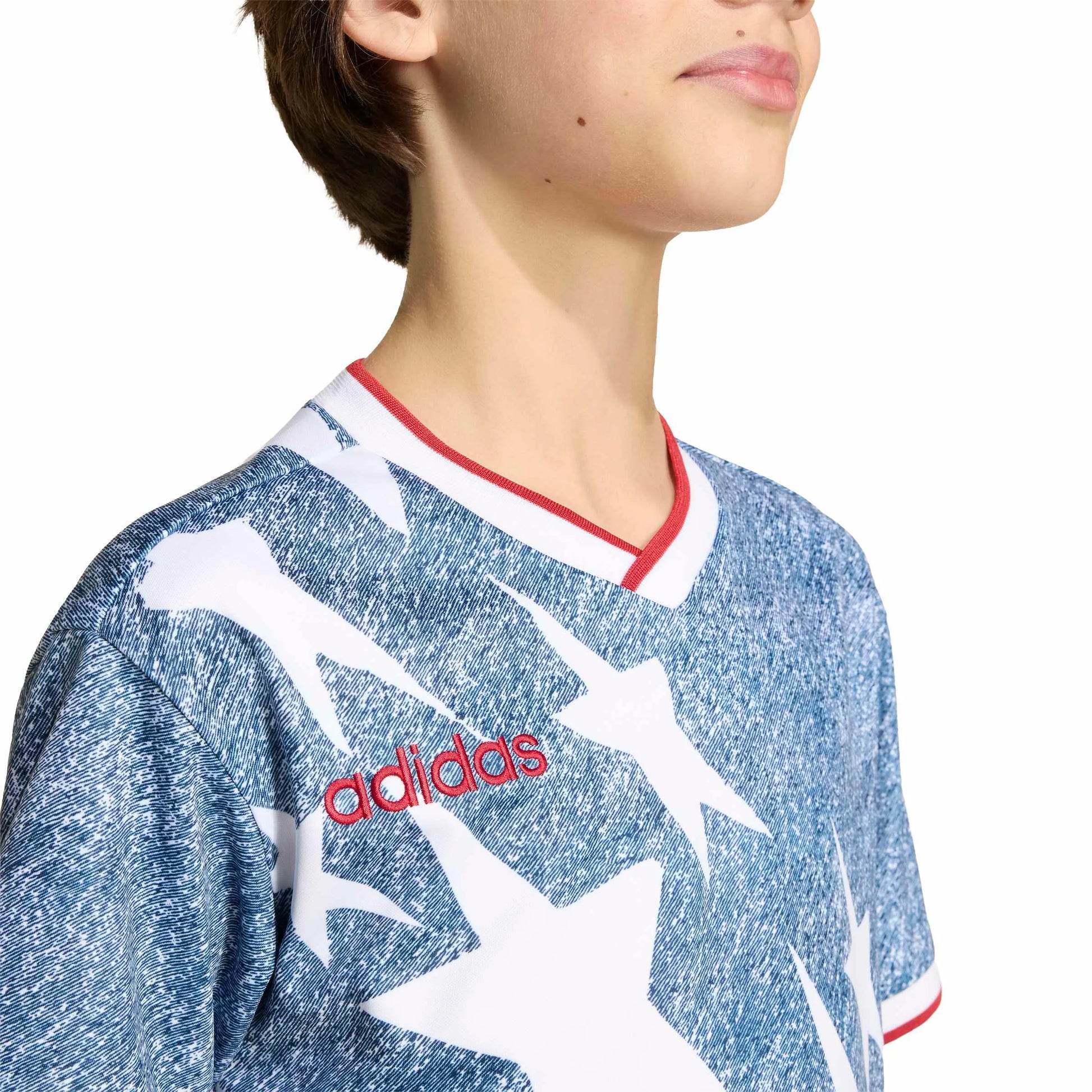USA Youth Denim Graphic Jersey White / Dark Blue 