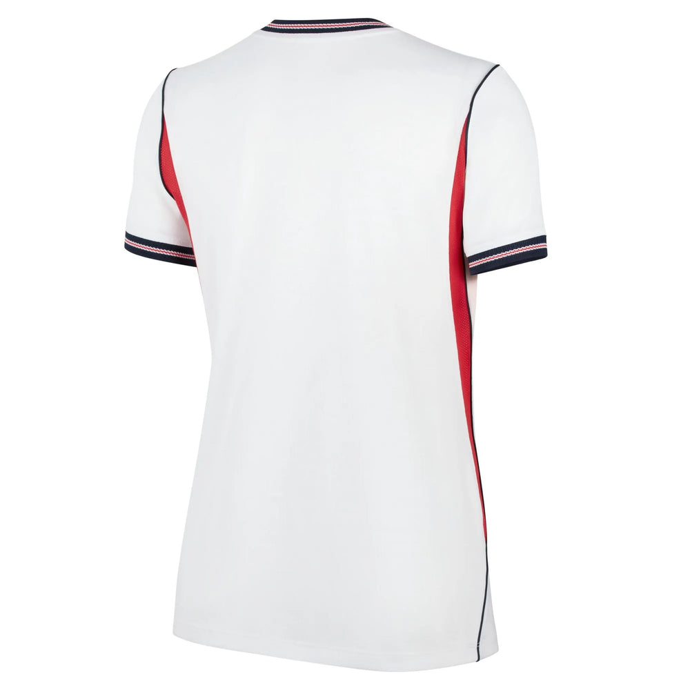 2026-27 England Women's Stadium Home Soccer Jersey White/Speed Red/Obsidian/Obsidian 