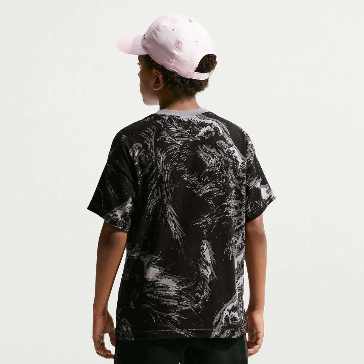 2026-27 England Youth All Over Print Tee Dark Steel Grey 