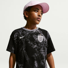 2026-27 England Youth All Over Print Tee Dark Steel Grey 