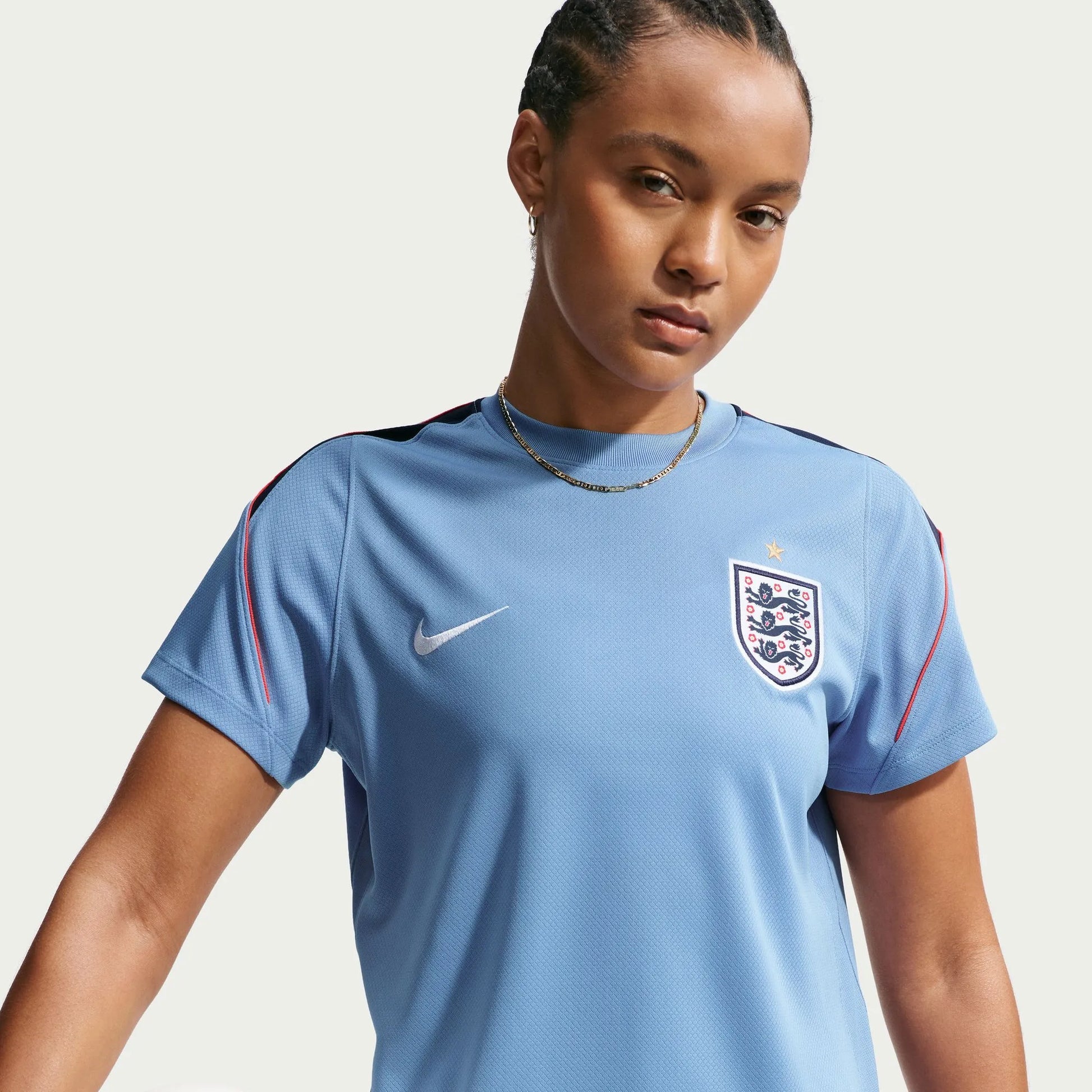 2026-27 England Women's Strike Top Work Blue/Obsidian/White 