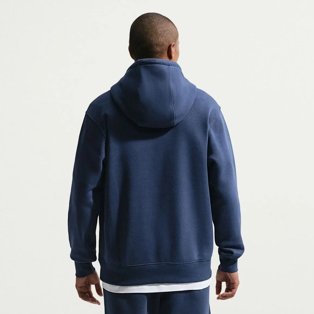 2026-27 England Men's Club Pullover Hoodie Midnight Navy/White 