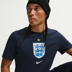 2026-27 England Men's Crest Tee Obsidian 