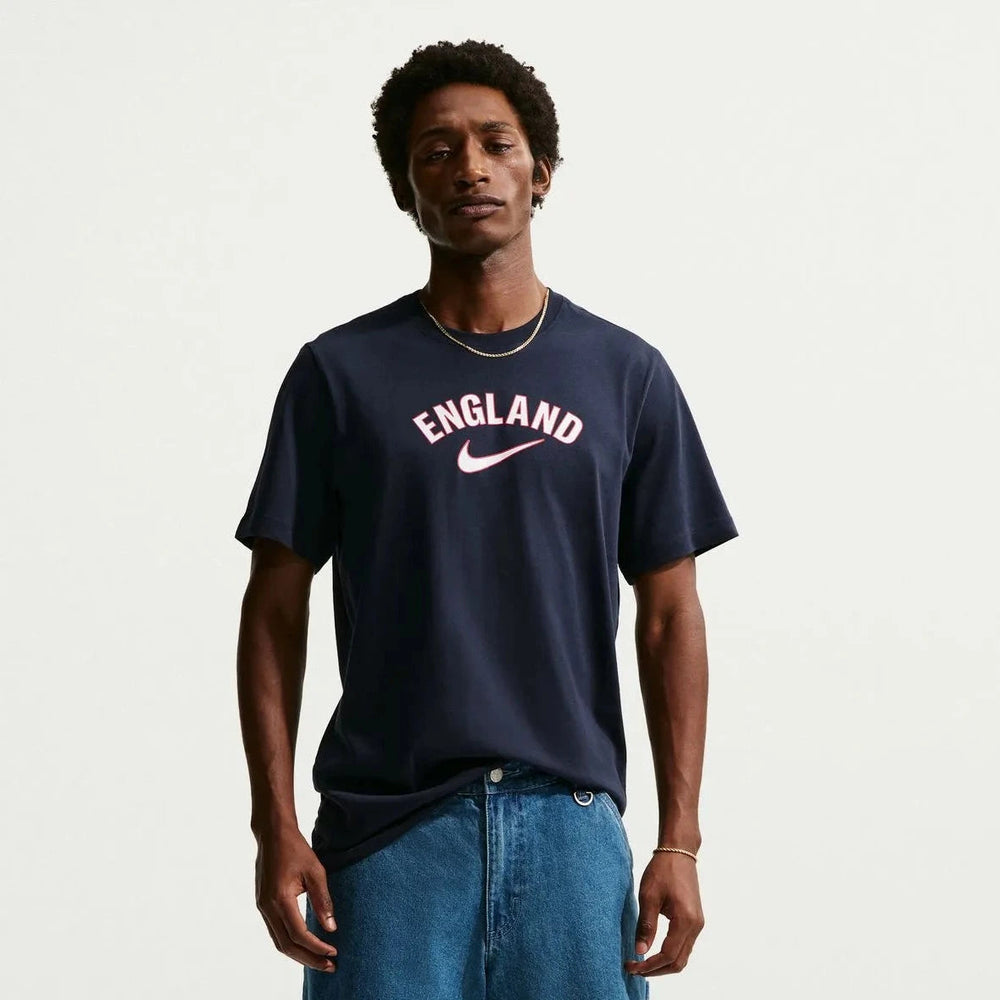 2026-27 England Men's Wordmark Tee Obsidian 