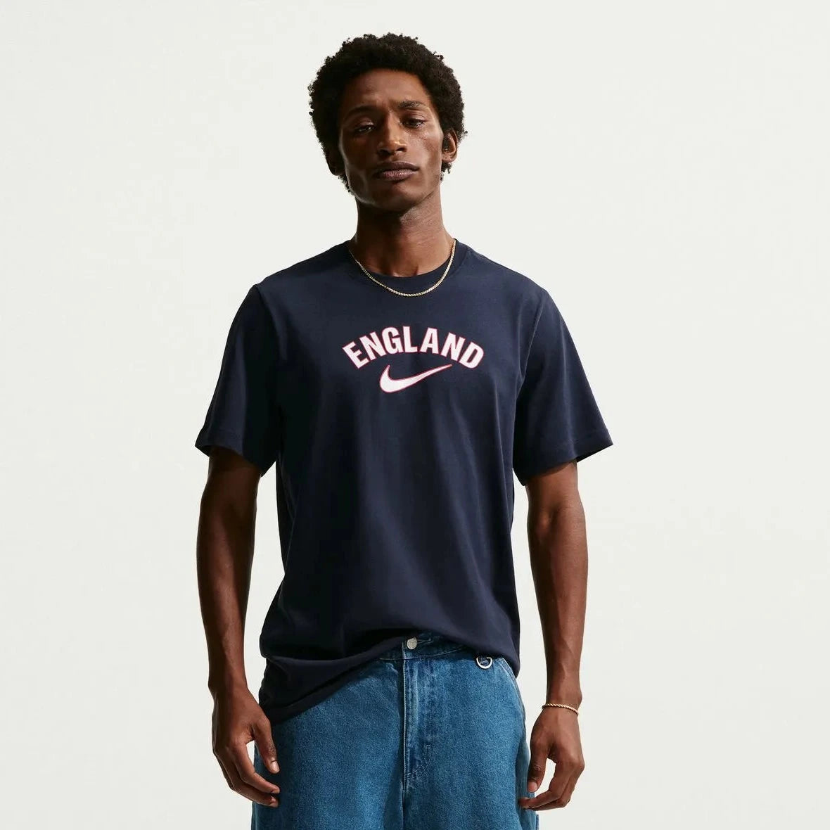 2026-27 England Men's Wordmark Tee Obsidian 