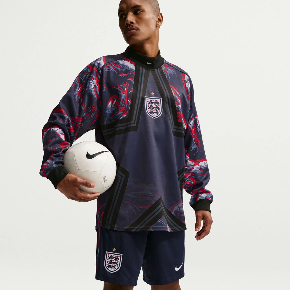 2026-27 England Men's Strike KZ Shorts Obsidian/Work Blue/White 