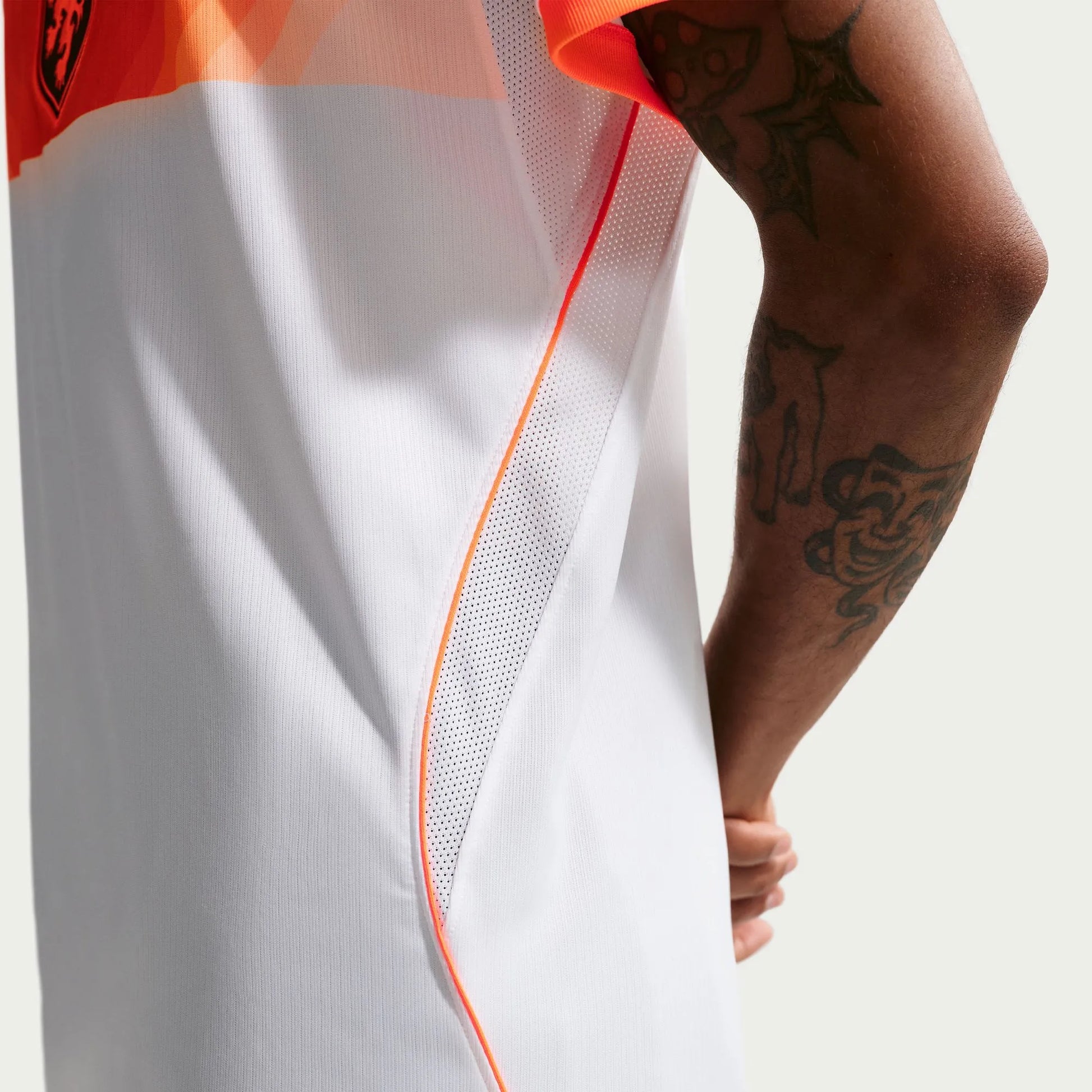 2026-27 Netherlands Men's Stadium Away Soccer Jersey White/Hyper Crimson/Black 