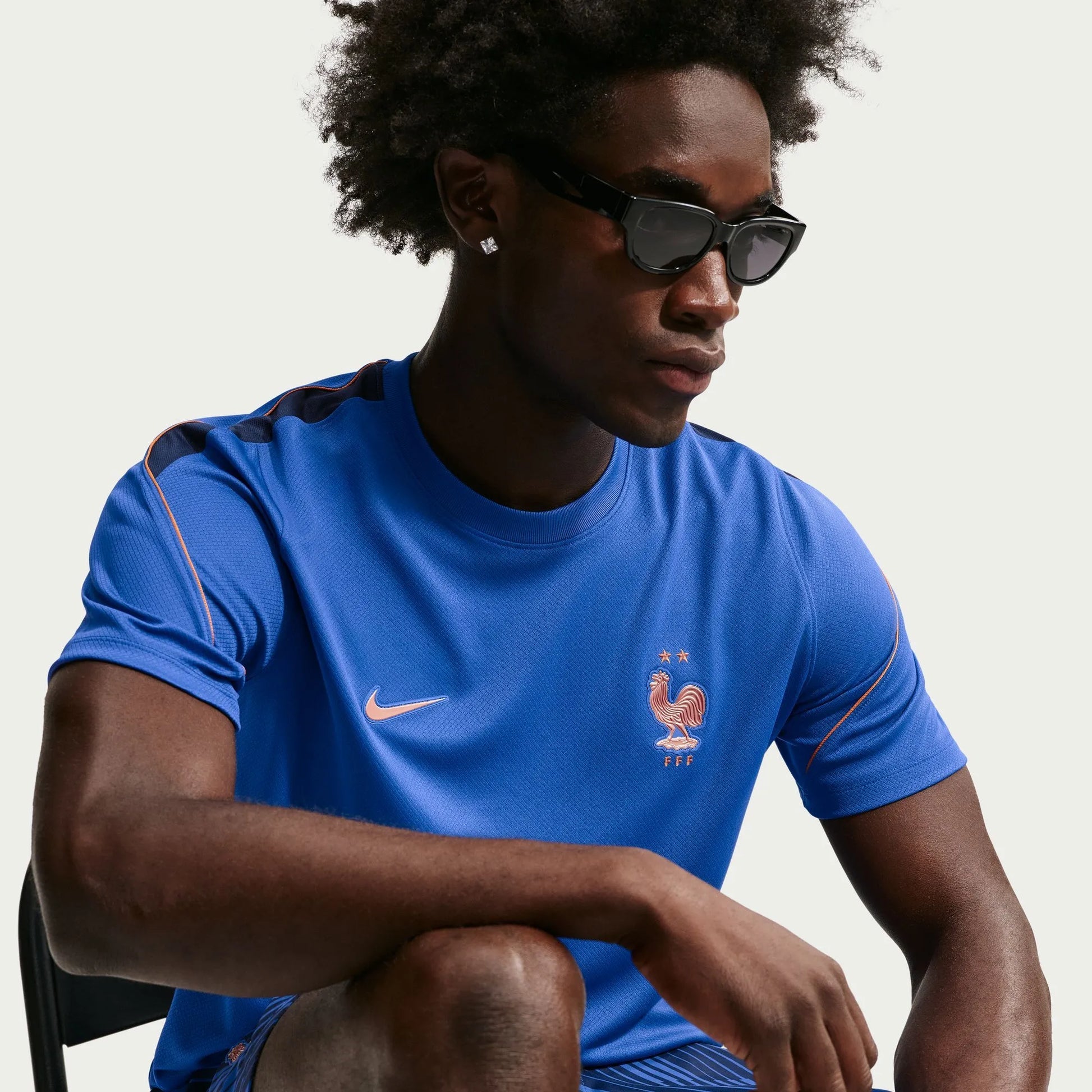 2026-27 France Men's Strike Top Game Royal/Metallic Copper 
