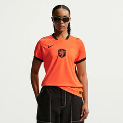 2026-27 Netherlands Women's Stadium Home Soccer Jersey Hyper Crimson/Black 