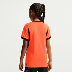 2026-27 Netherlands Youth Stadium Home Soccer Jersey Hyper Crimson/Black 