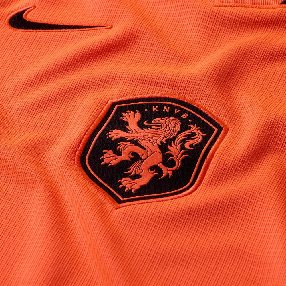 2026-27 Netherlands Youth Stadium Home Soccer Jersey Hyper Crimson/Black 