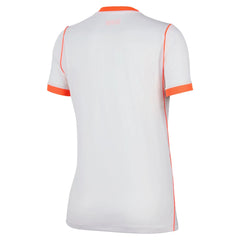 2026-27 Netherlands Women's Stadium Away Soccer Jersey White/Hyper Crimson/Black 