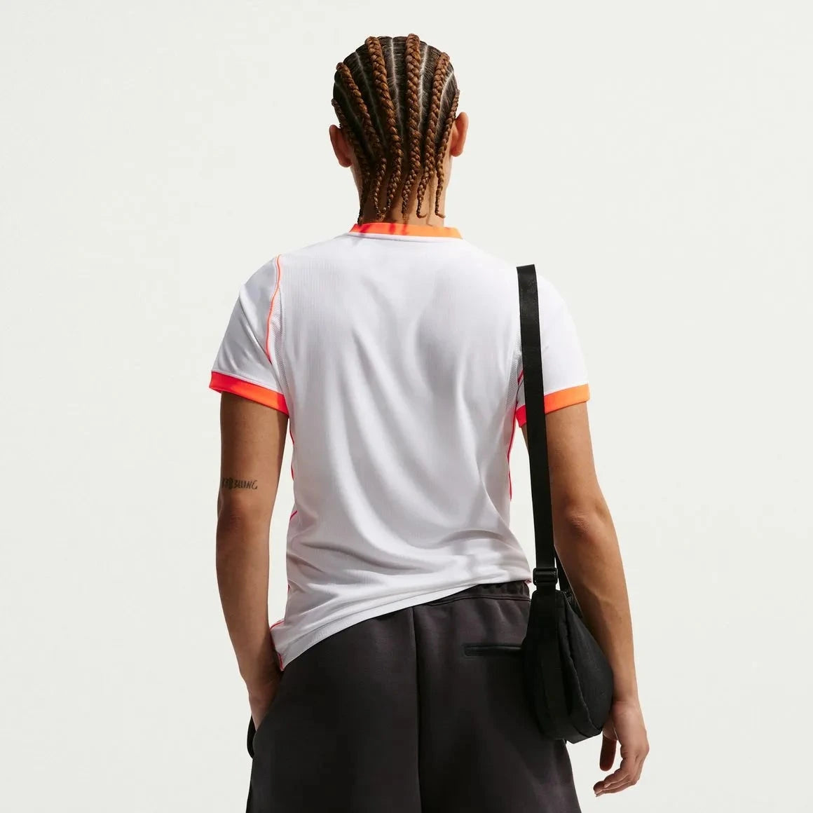 2026-27 Netherlands Women's Stadium Away Soccer Jersey White/Hyper Crimson/Black 