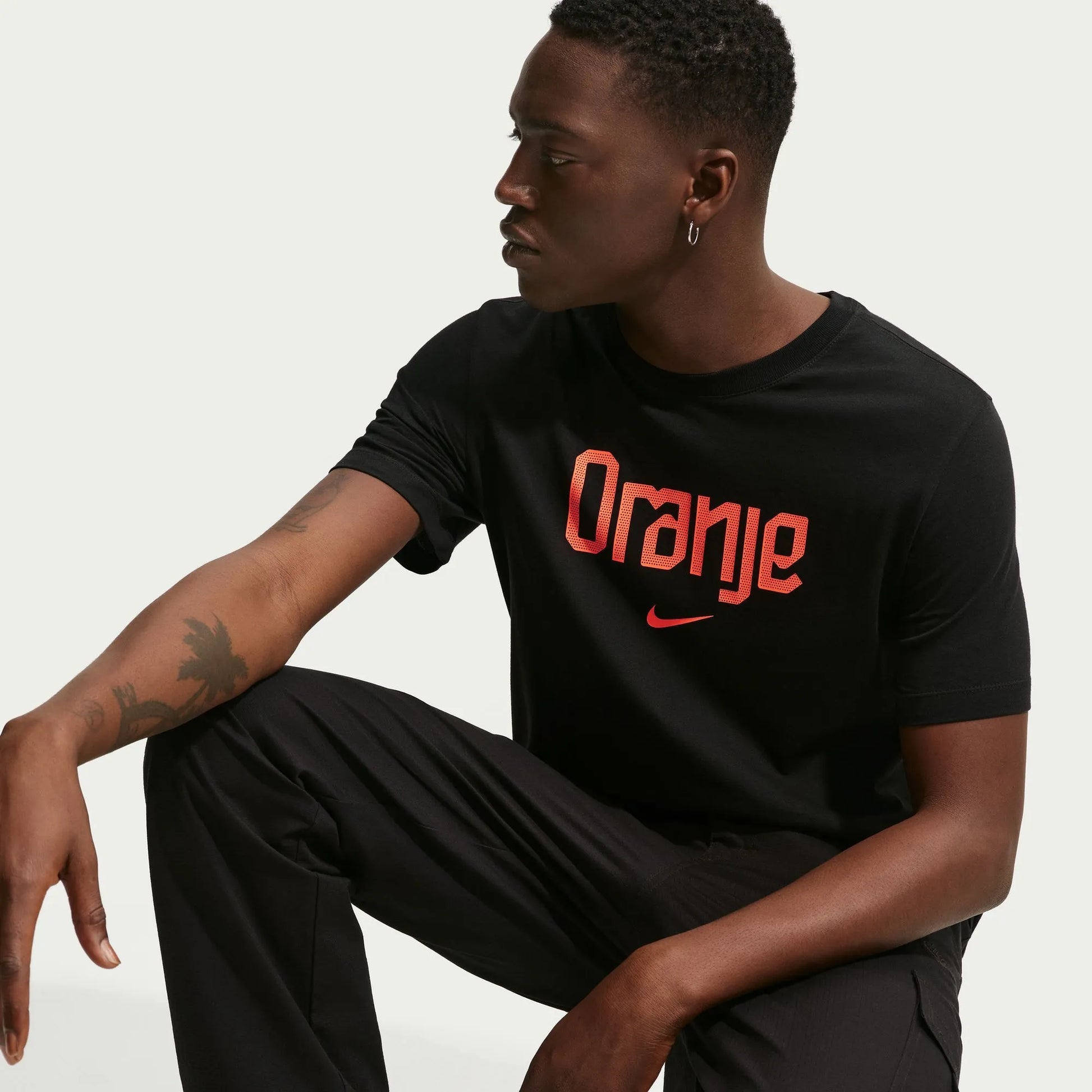 2026-27 Netherlands Men's Wordmark Tee Black 