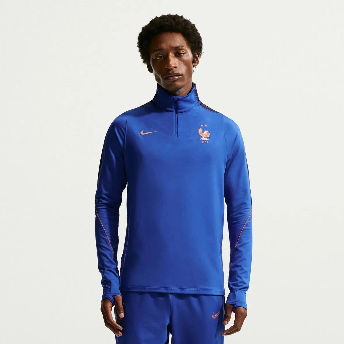 2026-27 France Men's Strike Drill Top Game Royal/Metallic Copper 