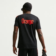 2026-27 Netherlands Men's Strike Top Black/Hyper Crimson/Hyper Crimson 
