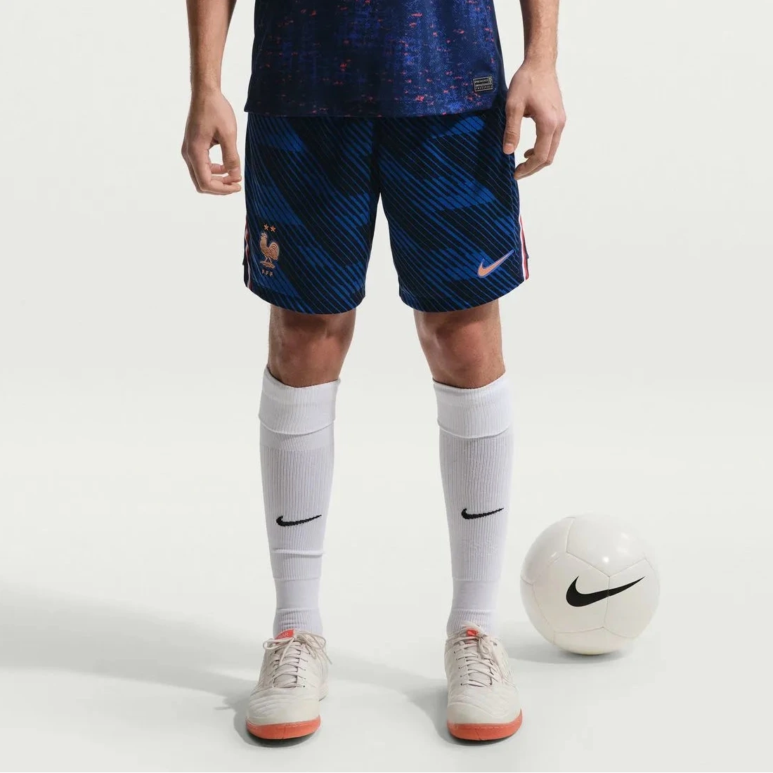 2026-27 France Men's Stadium Home Shorts Game Royal/Metallic Copper 
