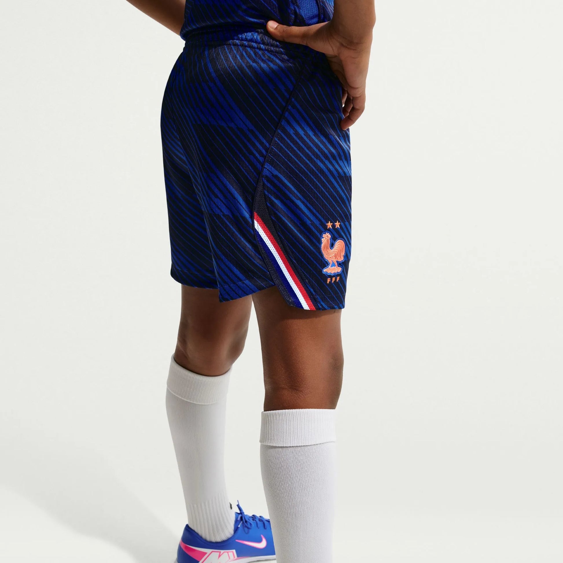 2026-27 France Youth Stadium Home Shorts Game Royal/Metallic Copper 