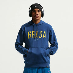 2026-27 Brazil Men's Club French Terry Pullover Hoodie Coastal Blue/Light Menta 