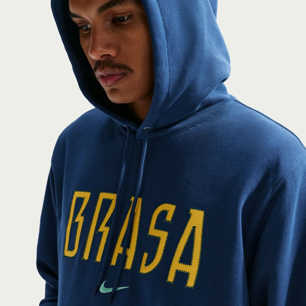 2026-27 Brazil Men's Club French Terry Pullover Hoodie Coastal Blue/Light Menta 