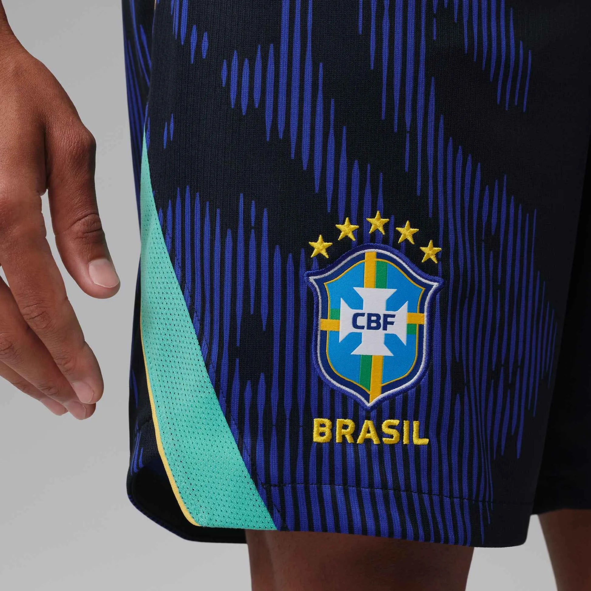 2026-27 Brazil Men's Stadium Away Shorts Old Royal/Black/P109C 