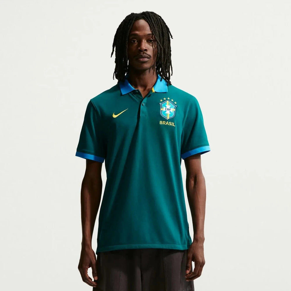 2026-27 Brazil Men's The Polo 2.0 Geode Teal/LT Photo Blue/Midwest Gold 