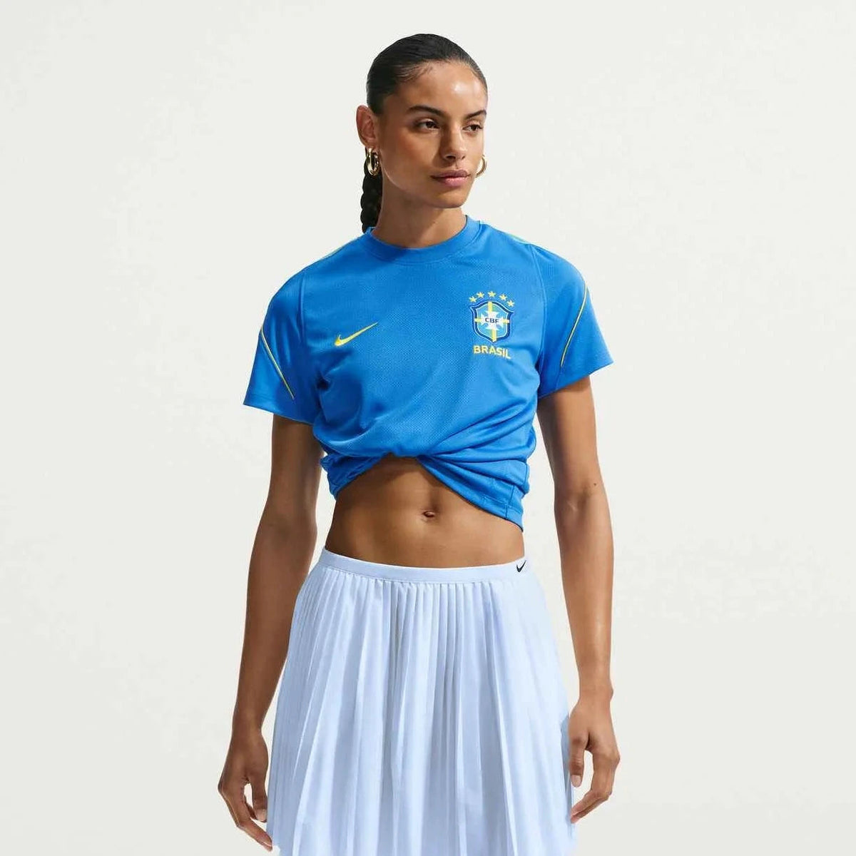 2026-27 Brazil Women's Strike Top Lt Photo Blue/Light Menta/Midwest Gold 