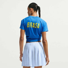 2026-27 Brazil Women's Strike Top Lt Photo Blue/Light Menta/Midwest Gold 