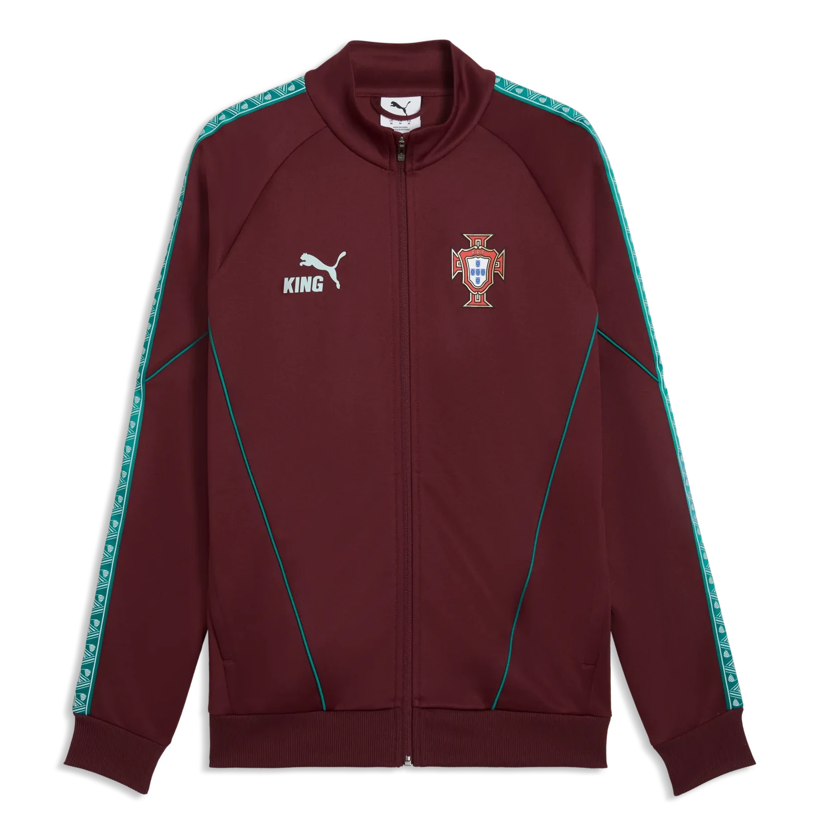 2026-27 Portugal Men's KING Anthem Jacket Ruby Shimmer-Sea Glass 
