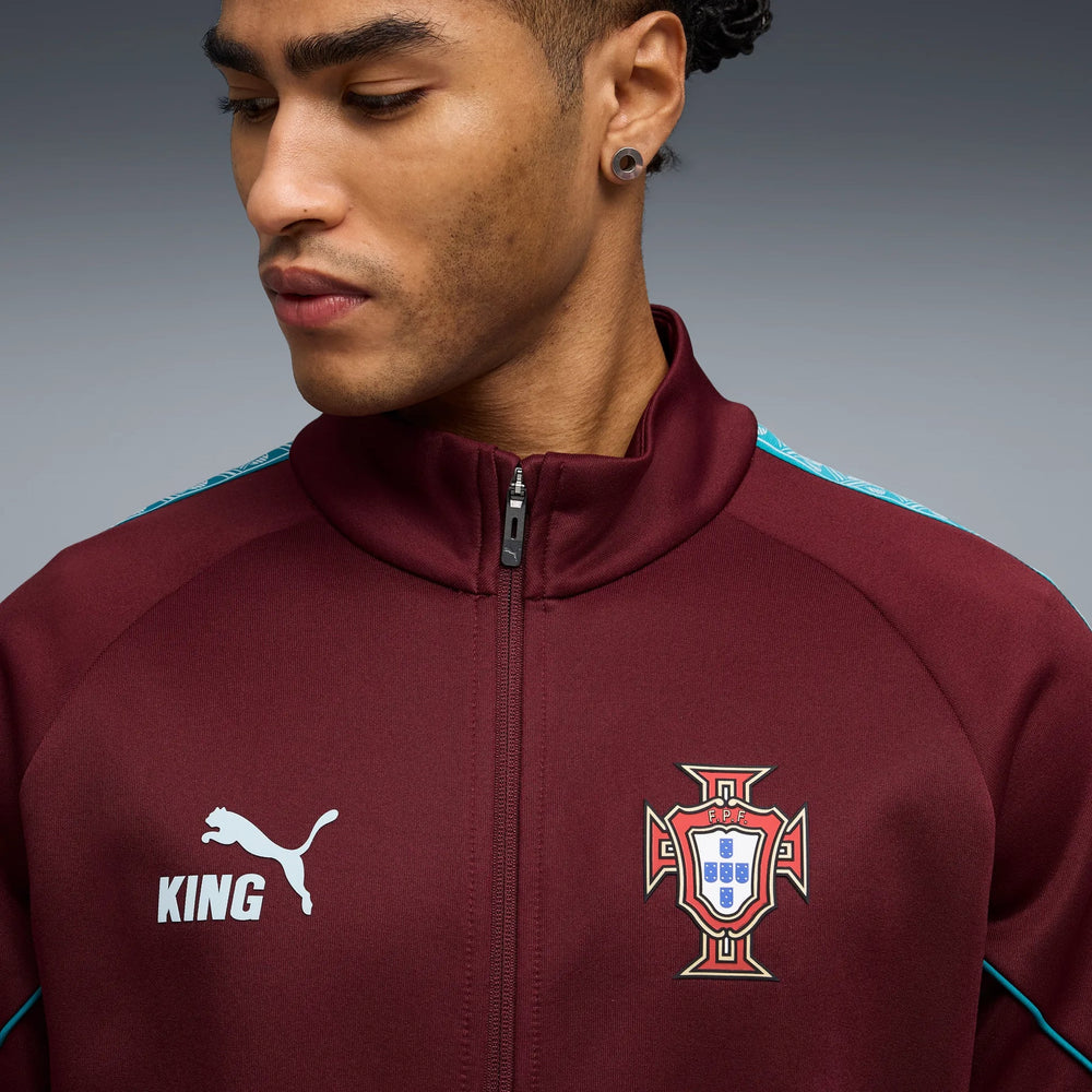 2026-27 Portugal Men's KING Anthem Jacket Ruby Shimmer-Sea Glass 