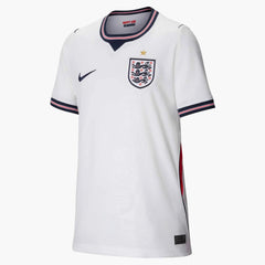 2026-27 England Youth Stadium Home Soccer Jersey White/Speed Red/Obsidian/Obsidian 