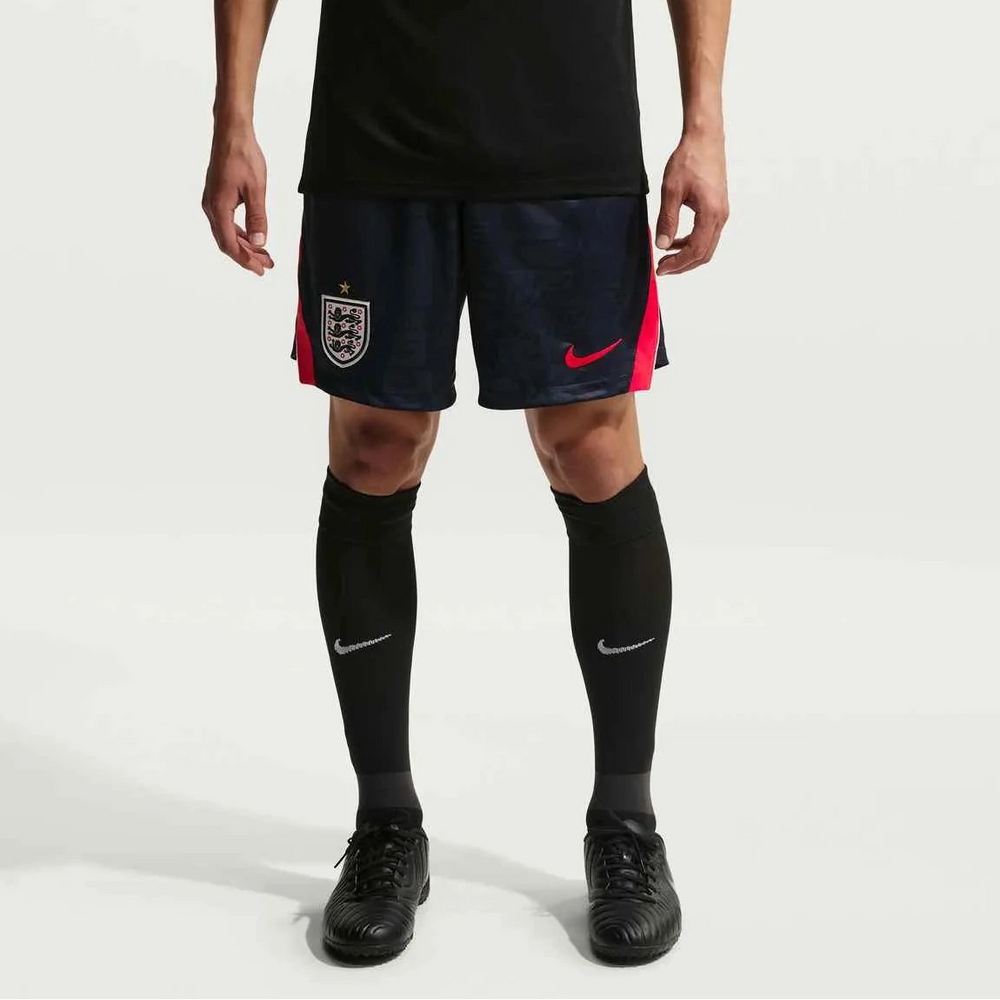 2026-27 England Men's Stadium Away Shorts Obsidian/Speed Red/White/Speed Red 