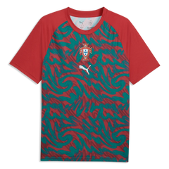 2026-27 Portugal Men's Pre-Match Soccer Jersey Club Red-Green Lagoon 