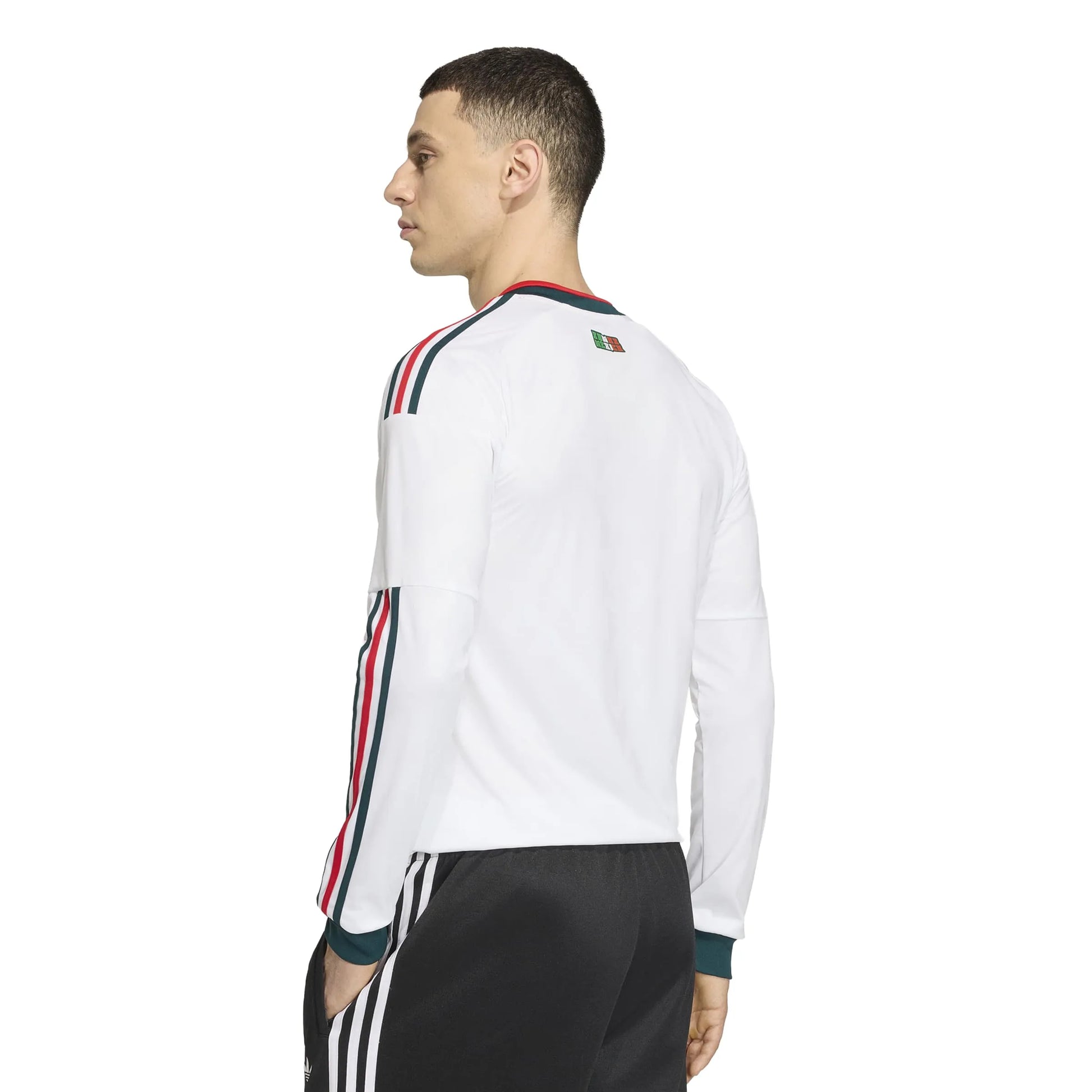 2026 Mexico Men's Stadium Away Long-Sleeve Soccer Jersey White 