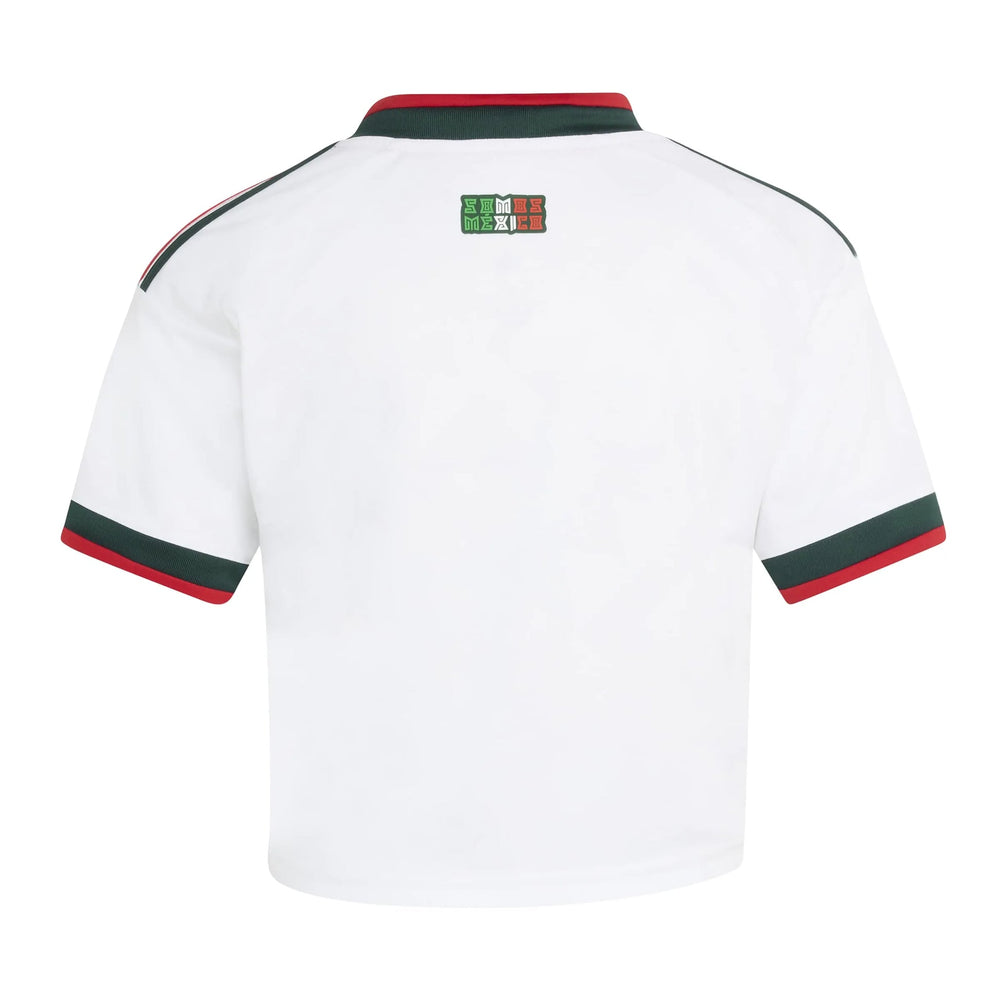 2026 Mexico Women's Stadium Away Cropped Soccer Jersey White 