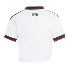 2026 Mexico Women's Stadium Away Cropped Soccer Jersey White 