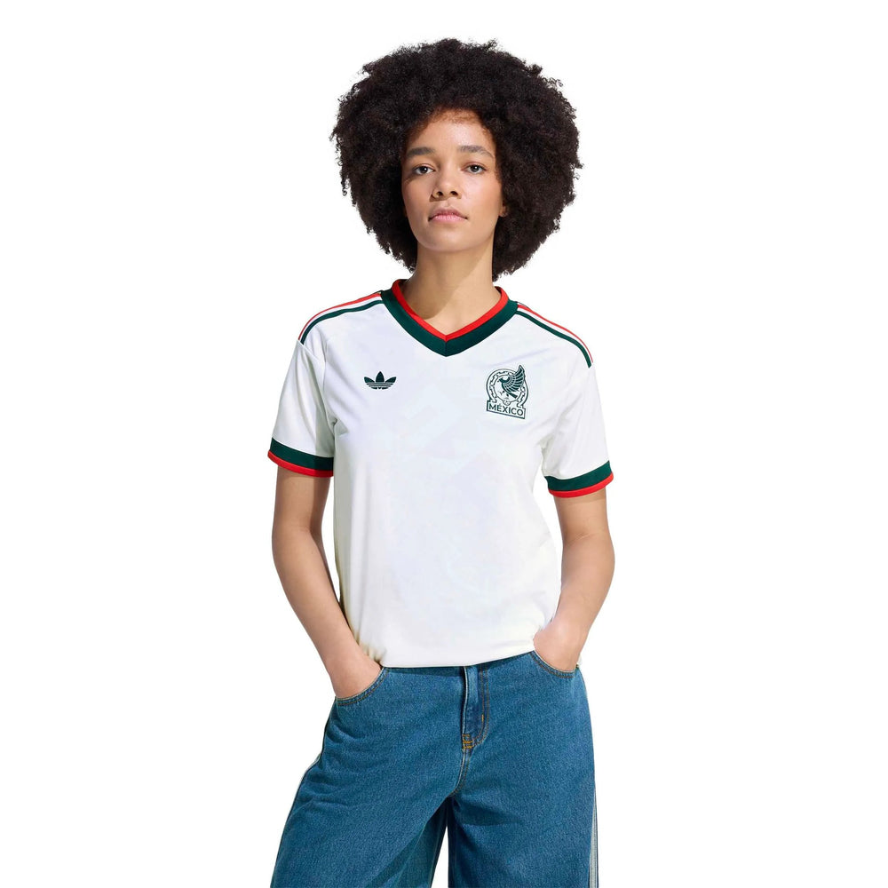 2026 Mexico Women's Stadium Away Soccer Jersey White 